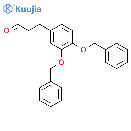 Benzenepropanal, 3,4-bis(phenylmethoxy)- structure