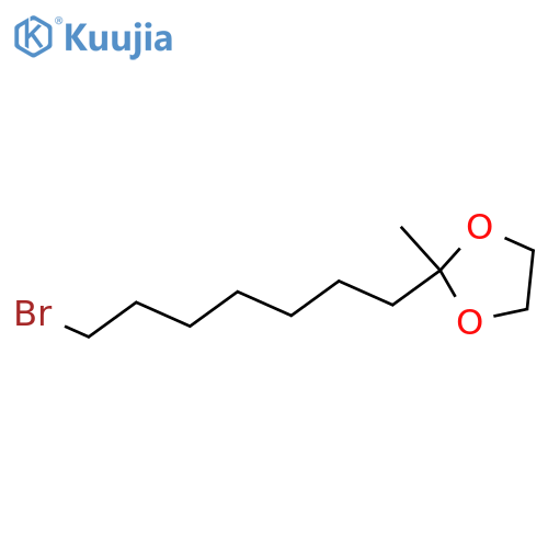 1,3-Dioxolane, 2-(7-bromoheptyl)-2-methyl- structure