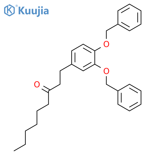 3-Nonanone, 1-[3,4-bis(phenylmethoxy)phenyl]- structure