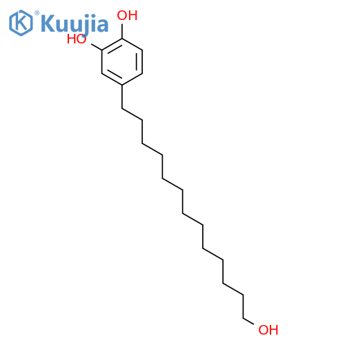 1,2-Benzenediol, 4-(13-hydroxytridecyl)- structure