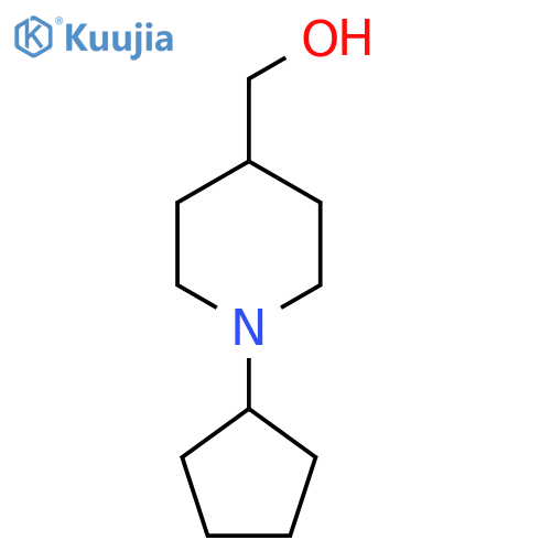 (1-Cyclopentylpiperidin-4-yl)methanol structure