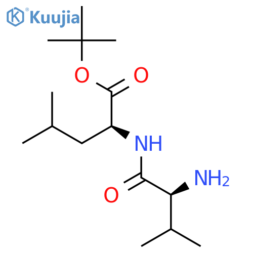 L-Leucine, N-L-valyl-, 1,1-dimethylethyl ester structure
