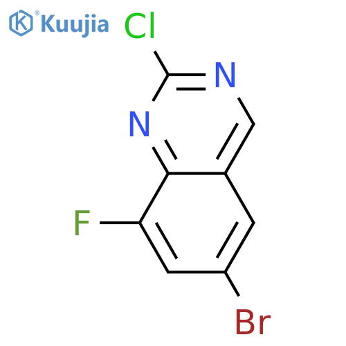 6-Bromo-2-chloro-8-fluoroquinazoline structure