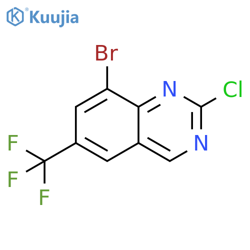 8-bromo-2-chloro-6-(trifluoromethyl)quinazoline structure