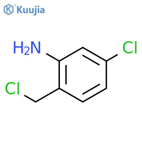 Benzenamine, 5-chloro-2-(chloromethyl)- structure