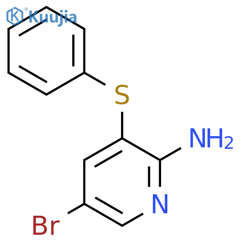 5-Bromo-3-(phenylthio)pyridin-2-amine structure