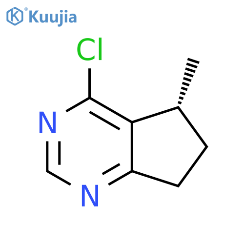 (5R)-4-chloro-5-methyl-6,7-dihydro-5H-cyclopenta[d]pyrimidine structure