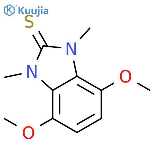 2H-Benzimidazole-2-thione, 1,3-dihydro-4,7-dimethoxy-1,3-dimethyl- structure