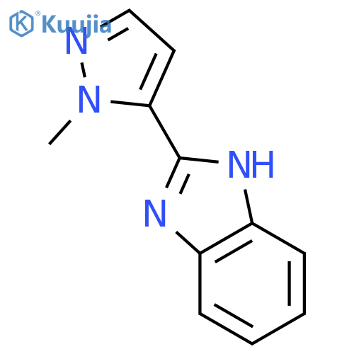 2-(1-Methyl-1H-pyrazol-5-yl)-1H-1,3-benzodiazole structure