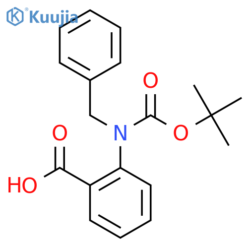2-{benzyl(tert-butoxy)carbonylamino}benzoic acid structure