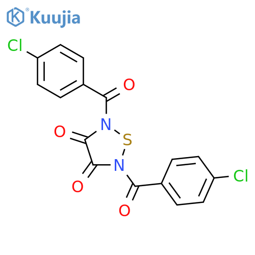 1,2,5-Thiadiazolidine-3,4-dione, 2,5-bis(4-chlorobenzoyl)- structure