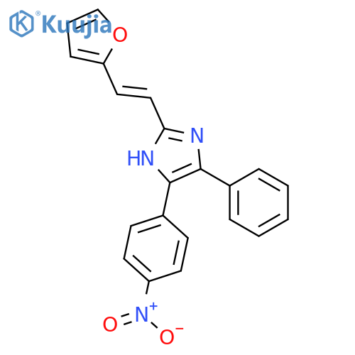 1H-Imidazole, 2-[2-(2-furanyl)ethenyl]-4-(4-nitrophenyl)-5-phenyl- structure