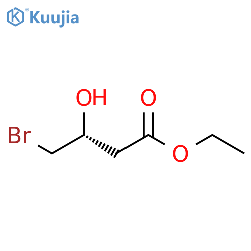 Butanoic acid,4-bromo-3-hydroxy-, ethyl ester, (3R)- structure