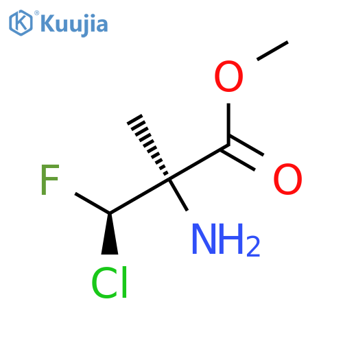 Alanine, 3-chloro-3-fluoro-2-methyl-, methyl ester, (R*,R*)- structure