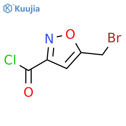 3-Isoxazolecarbonyl chloride, 5-(bromomethyl)- structure