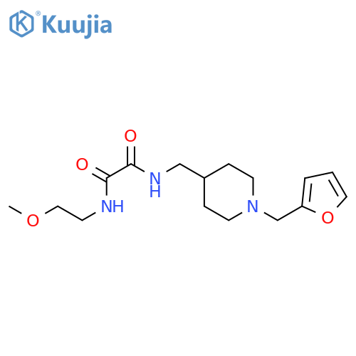 N'-({1-(furan-2-yl)methylpiperidin-4-yl}methyl)-N-(2-methoxyethyl)ethanediamide structure