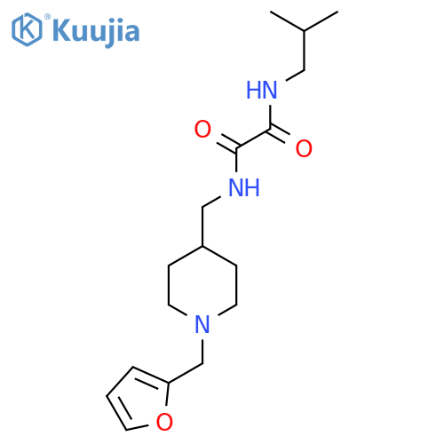 N'-({1-(furan-2-yl)methylpiperidin-4-yl}methyl)-N-(2-methylpropyl)ethanediamide structure