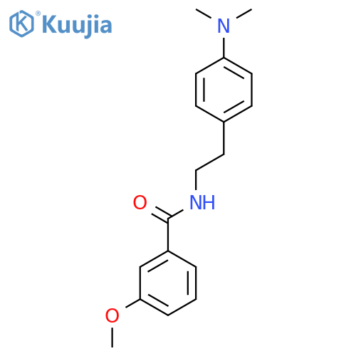 N-{2-4-(dimethylamino)phenylethyl}-3-methoxybenzamide structure
