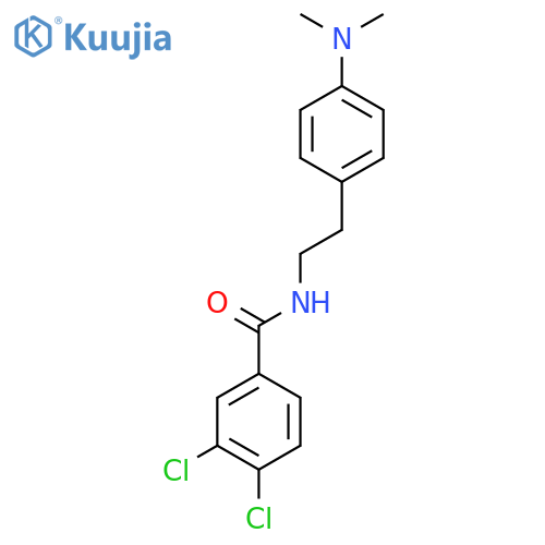 3,4-dichloro-N-{2-4-(dimethylamino)phenylethyl}benzamide structure