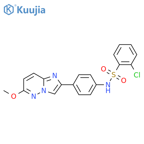 2-chloro-N-(4-{6-methoxyimidazo1,2-bpyridazin-2-yl}phenyl)benzene-1-sulfonamide structure