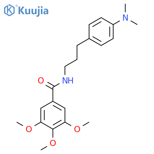N-{3-4-(dimethylamino)phenylpropyl}-3,4,5-trimethoxybenzamide structure