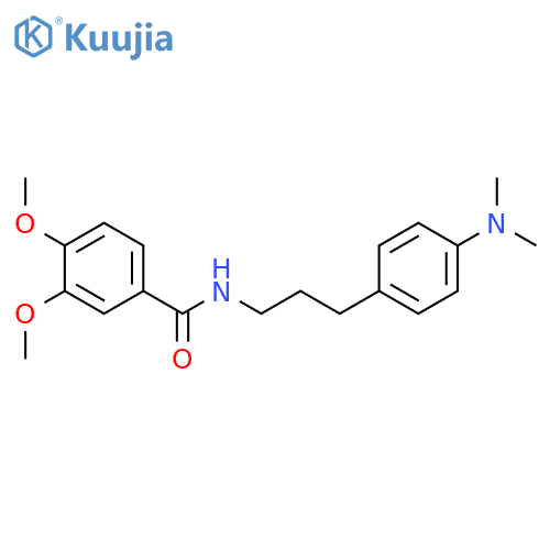 N-{3-4-(dimethylamino)phenylpropyl}-3,4-dimethoxybenzamide structure