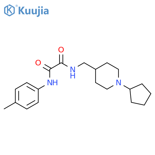 N-(1-cyclopentylpiperidin-4-yl)methyl-N'-(4-methylphenyl)ethanediamide structure