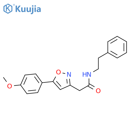 2-5-(4-methoxyphenyl)-1,2-oxazol-3-yl-N-(2-phenylethyl)acetamide structure