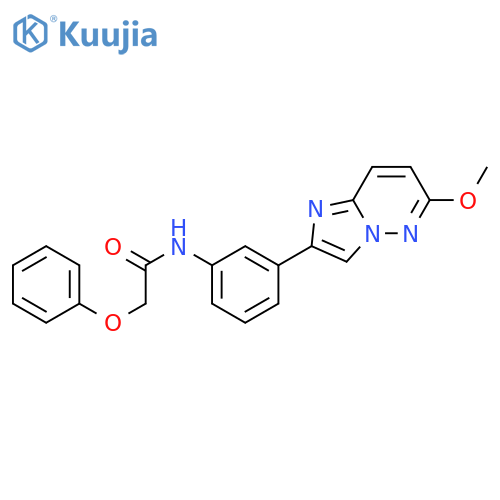 N-(3-{6-methoxyimidazo1,2-bpyridazin-2-yl}phenyl)-2-phenoxyacetamide structure