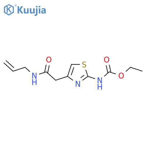 ethyl N-(4-{(prop-2-en-1-yl)carbamoylmethyl}-1,3-thiazol-2-yl)carbamate structure