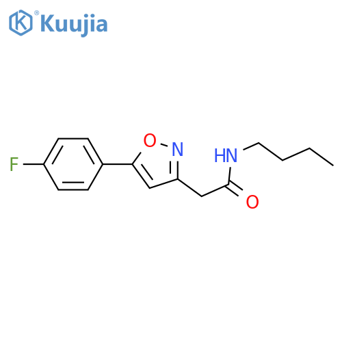 N-butyl-2-5-(4-fluorophenyl)-1,2-oxazol-3-ylacetamide structure