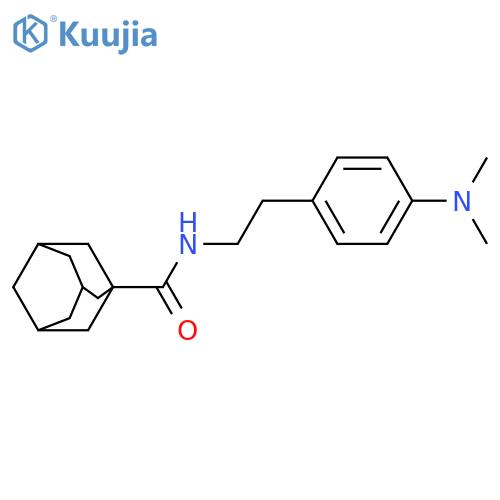 N-{2-4-(dimethylamino)phenylethyl}adamantane-1-carboxamide structure