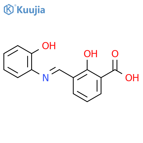 Benzoic acid, 2-hydroxy-3-[[(2-hydroxyphenyl)imino]methyl]- structure