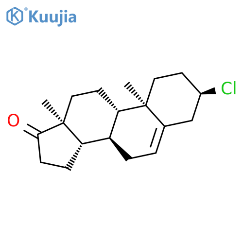 Androst-5-en-17-one, 3-chloro-, (3a)- structure