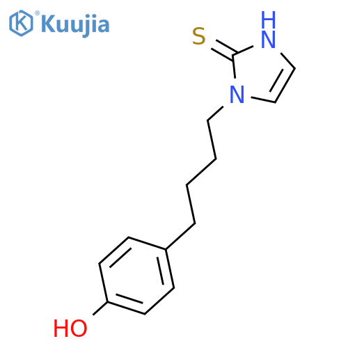 2H-Imidazole-2-thione, 1,3-dihydro-1-[4-(4-hydroxyphenyl)butyl]- structure