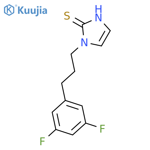 2H-Imidazole-2-thione, 1-[3-(3,5-difluorophenyl)propyl]-1,3-dihydro- structure