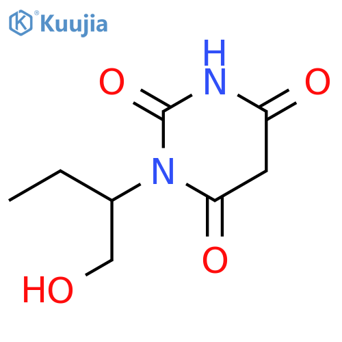 2,4,6(1H,3H,5H)-Pyrimidinetrione, 1-[1-(hydroxymethyl)propyl]- structure