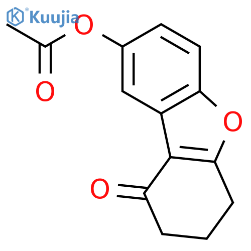 1(2H)-Dibenzofuranone, 8-(acetyloxy)-3,4-dihydro- structure