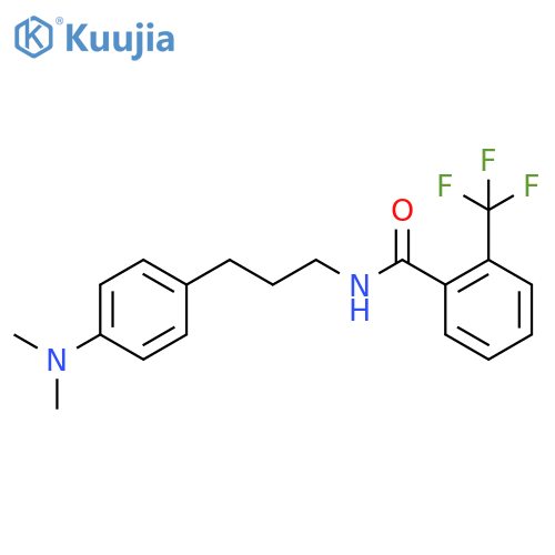 N-{3-4-(dimethylamino)phenylpropyl}-2-(trifluoromethyl)benzamide structure