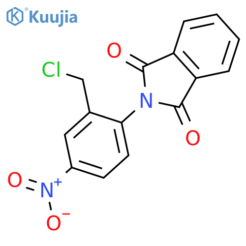 1H-Isoindole-1,3(2H)-dione, 2-[2-(chloromethyl)-4-nitrophenyl]- structure