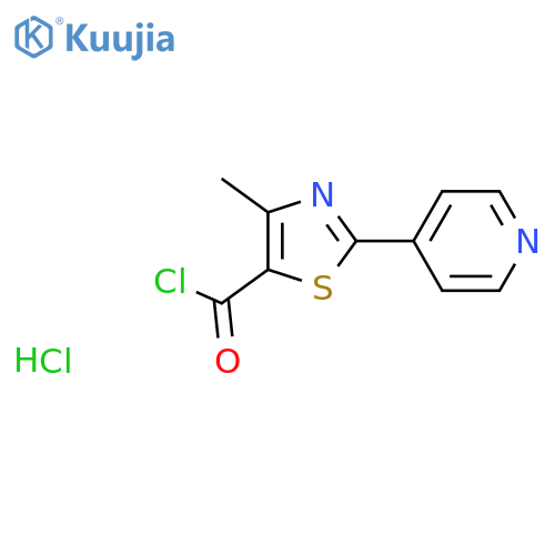 4-Methyl-2-pyrid-4-yl-1,3-thiazole-5-carbonyl Chloride Hydrochloride structure