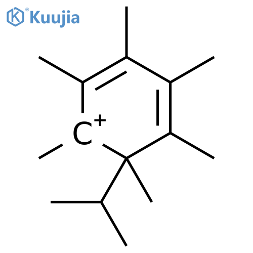 Cyclohexadienylium, 1,2,3,4,5,6-hexamethyl-6-(1-methylethyl)- structure