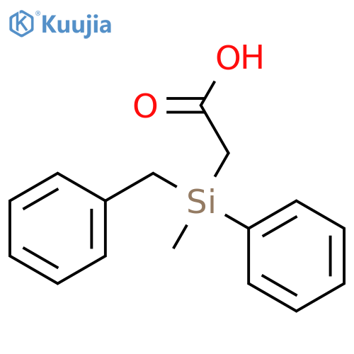 (-)-Benzylmethylphenylsilylacetic Acid structure
