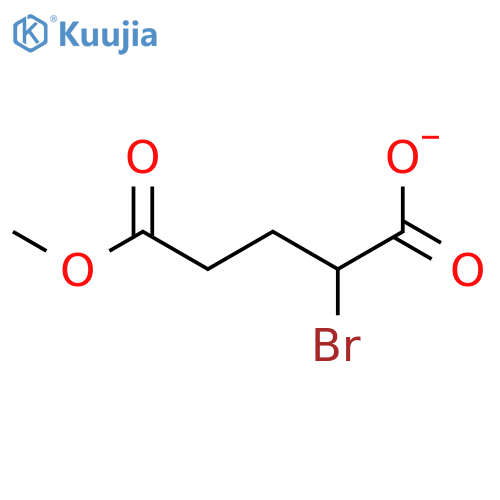 Pentanedioic acid, 2-bromo-, 5-methyl ester structure