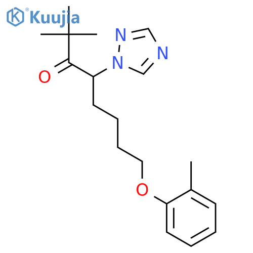 3-Octanone, 2,2-dimethyl-8-(2-methylphenoxy)-4-(1H-1,2,4-triazol-1-yl)- structure