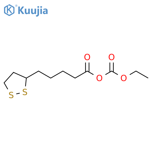 1,2-Dithiolane-3-pentanoic acid, anhydride with ethyl hydrogen carbonate structure