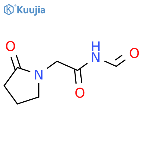 1-Pyrrolidineacetamide, N-formyl-2-oxo- structure