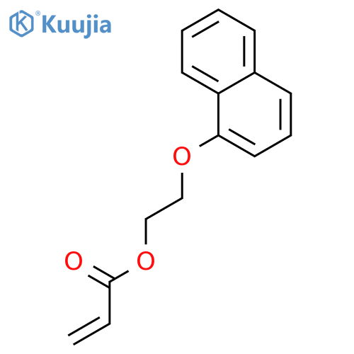 2-Propenoic acid, 2-(1-naphthalenyloxy)ethyl ester structure