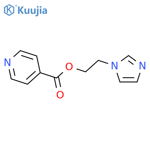 4-Pyridinecarboxylic acid, 2-(1H-imidazol-1-yl)ethyl ester structure