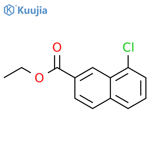 2-Naphthalenecarboxylic acid, 8-chloro-, ethyl ester structure